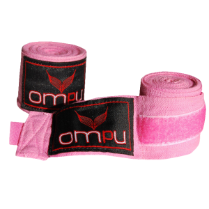 OMPU Handwraps, stretch/lycra, 4m, vaaleanpunainen