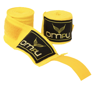 OMPU Handwraps, stretch/lycra, 4m, keltainen