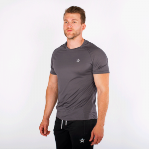 Star Tech Tee, Dark Grey Melange