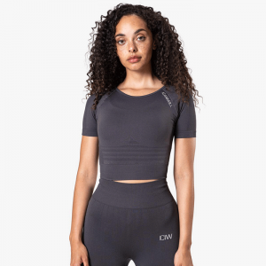 Define Seamless Cropped T-shirt, Graphite