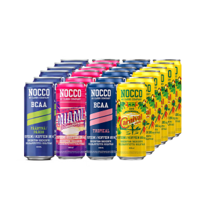 24 x NOCCO BCAA, 330 ml, Eri makuja