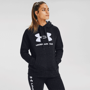 Rival Fleece Logo Hoodie, Black