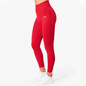 Scrunch Seamless Tights, Deep Red