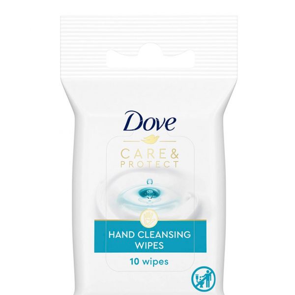 Care & Protect Wipes, 10 pc Dove Ihonpuhdistus