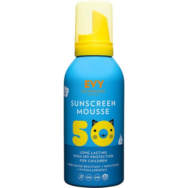 EVY Sunscreen Mousse For Kids SPF50, 150 ml EVY Technology Kasvojen aurinkotuotteet