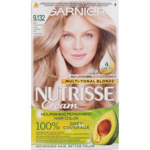 Garnier Nutrisse Cream 9.132 Nude Light Blonde, Garnier Vaaleat hiukset
