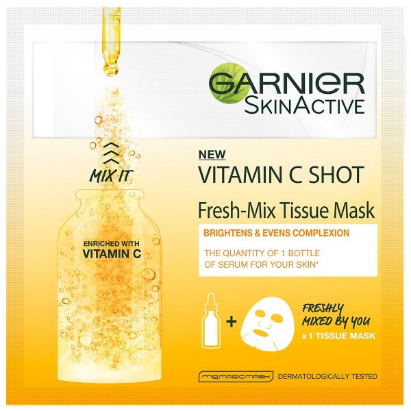 Skin Active Fresh Mix Tissue Mask Vitamin, Garnier Kangasnaamiot