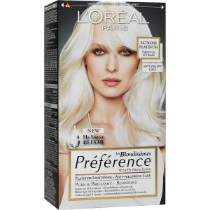L'Oréal Paris les Blondissimes Préférence Extreme Platinum, L'Oréal Paris Hiusvärit