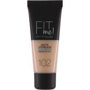 Maybelline Fit Me Matte + Poreless Foundation, Maybelline Meikkivoide