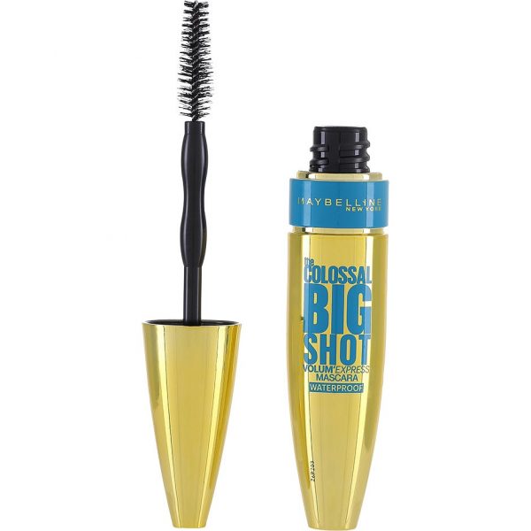 Maybelline Volum' Express Colossal Big Shot Black Waterproof Mascara, Maybelline Vedenkestävä ripsiväri