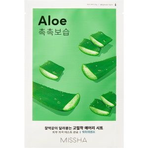 Airy Fit Sheet Mask (Aloe), 19 g MISSHA Vaihe 7: Kangasnaamio