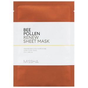 Bee Pollen Renew Sheet Mask, 25 ml MISSHA Vaihe 7: Kangasnaamio