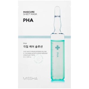 Mascure Peeling Solution Sheet Mask, 27 ml MISSHA Vaihe 7: Kangasnaamio