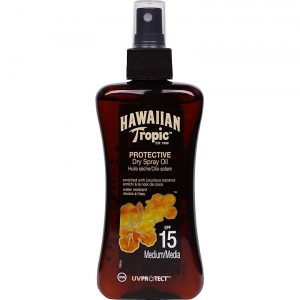 Hawaiian Tropic Protective Dry Spray Oil, SPF 15, 200 ml Hawaiian Tropic Aurinkovoiteet