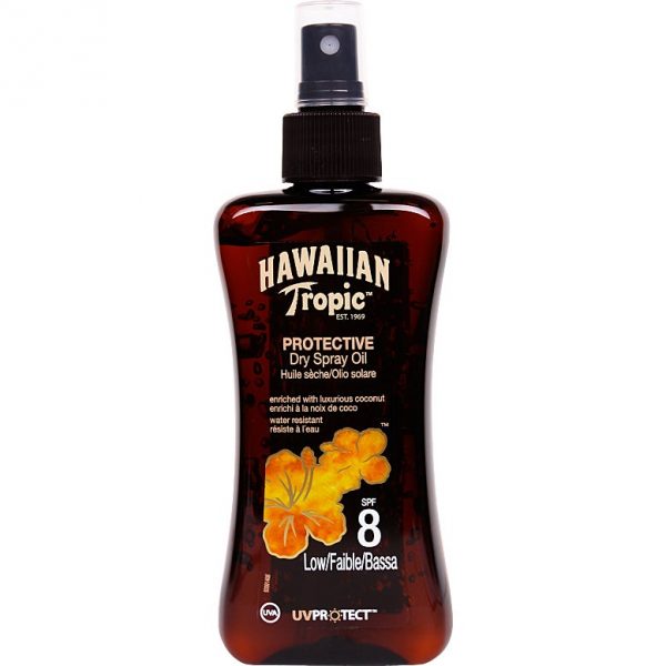 Hawaiian Tropic Protective Dry Spray Oil, SPF 8, 200 ml Hawaiian Tropic Aurinkovoiteet