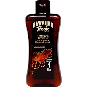 Hawaiian Tropical Tanning Oil Rich SPF 4, 200 ml Hawaiian Tropic Aurinkovoiteet