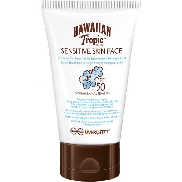Hawaiian Tropic Sensitive Face Protective Lotion SPF50, 60 ml Hawaiian Tropic Aurinkovoiteet