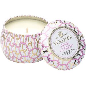 Voluspa Decorative Tin Candle Pink Citron, 99 g Voluspa Huonetuoksut