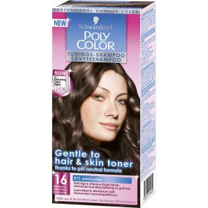 Schwarzkopf Poly Color Toning Shampoo, 16 - Mediumbrown, Schwarzkopf Hiusvärit