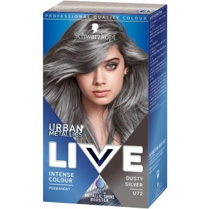 Schwarzkopf Live Urban Metallics U72 Dusty Silver, Schwarzkopf Hiusvärit & suoravärit