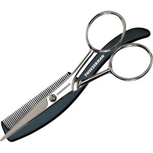 Tweezerman Moustache Scissors With Comb, Tweezerman Parta & Viikset