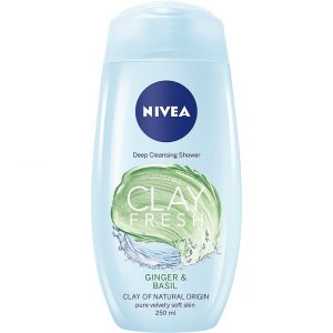 Shower Clay Fresh Ginger & Basil, 250 ml Nivea Suihku- ja kylpytuotteet