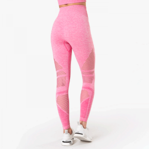 Queen Mesh 7/8 Tights, Rose Pink Melange