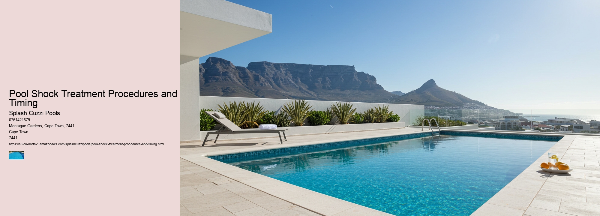 Pool Shock Treatment Procedures and Timing