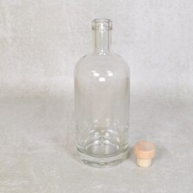 Polo Spirits Glass Bottle with Cork, 700ml