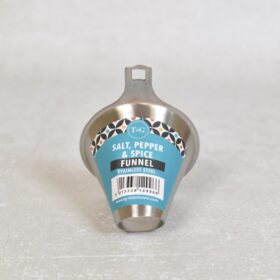 Salt, pepper and spice FUNNEL, stainless steel