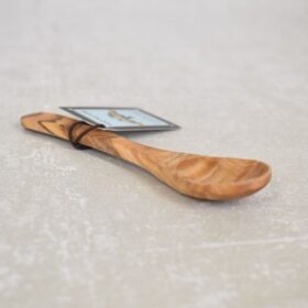 Wooden Salt Spoon in olive wood, L115mm
