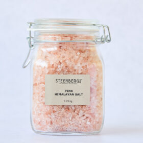 Himalayan Pink Salt in clip jar