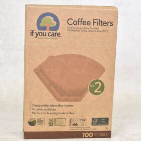 Front view of If You Care Unbleached Coffee Filter no 2.