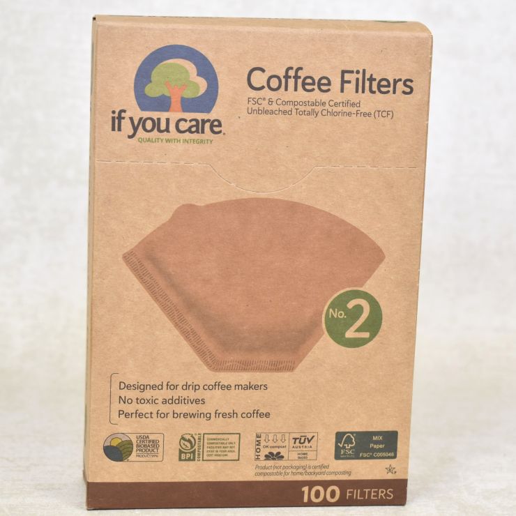 Unbleached Coffee Filters x 100 – Size no 2
