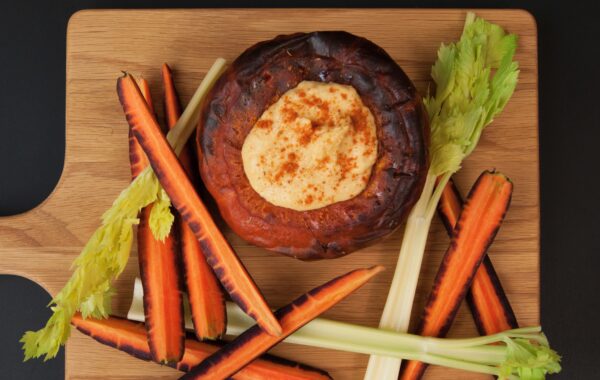 Pumpkin and harissa hummus Recipe