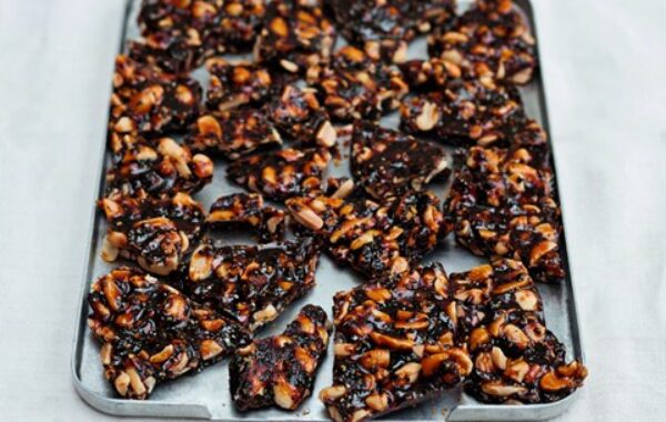 Peanut, black sesame and ginger brittle – Nadiya Hussain