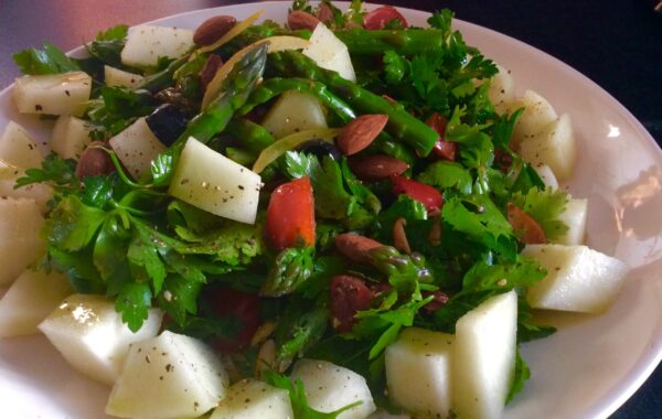 Asparagus & Melon Tabbouleh with Za’atar and warm Pitta Recipe