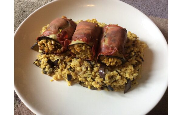 Madras moong dahl Aubergine Rolls Recipe