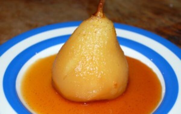 Pears In Rooibos Recipe With Vanilla And Saffron