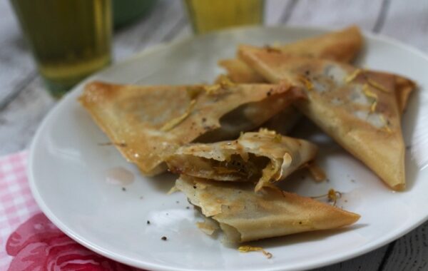 Rhubarb, Marigold and Cardamom Samosas Recipe