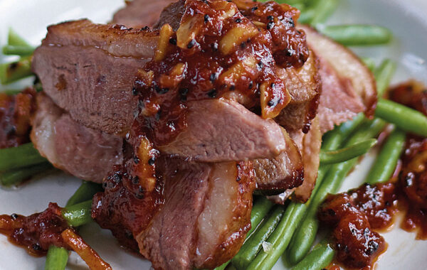 Sophie Grigson’s Duck with Moroccan Tomato Confit Recipe