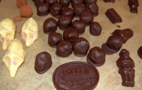 Chocolate Coated Marzipan Sweets Recipe