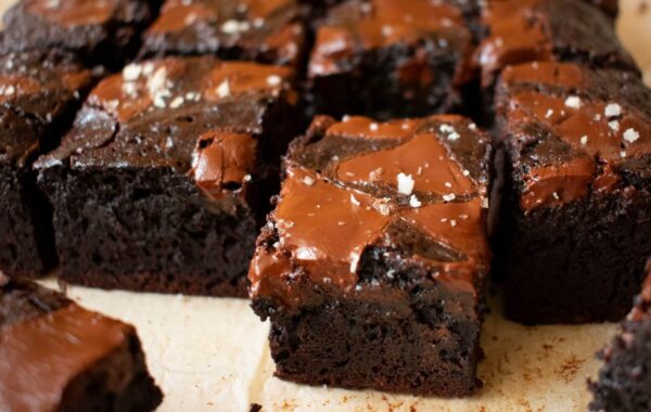 Double Chocolate and Smoked Sea Salt Fudge Brownies Recipe