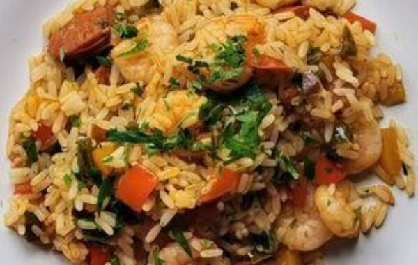 Quick Spanish Prawn and Chorizo Rice Recipe