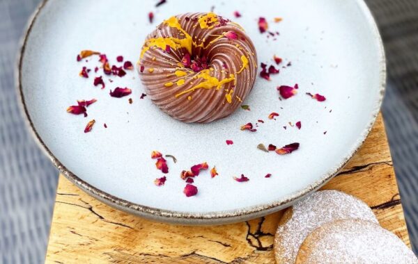 Vegan Chocolate Mousse served with Chai Spiced Shortbread Recipe