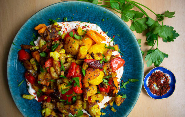 Roasted Turkish Vegetables with Labneh Recipe
