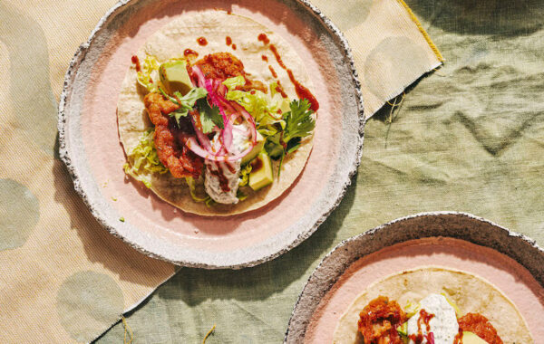 Cajun Tacos Recipe with Pickled Red Onion and Tartare Sauce