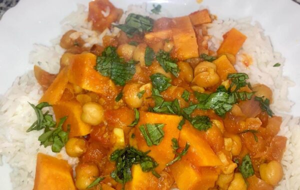 Chickpea and sweet potato curry recipe