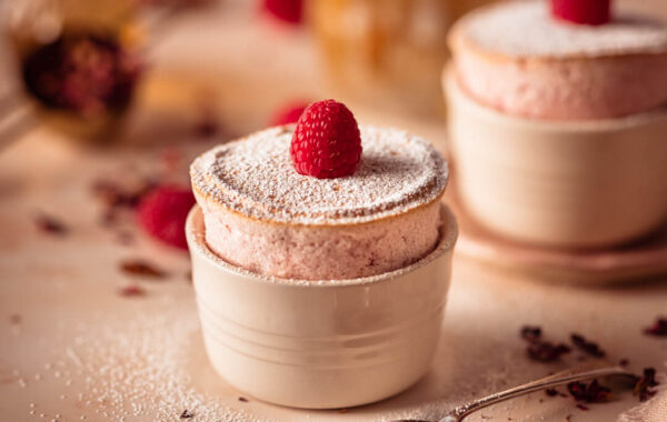 Raspberry & Rose Soufflé recipe