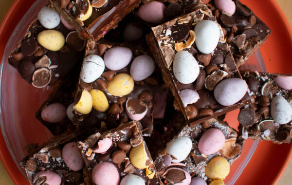 Vanilla Mini Egg Krispie Squares recipe